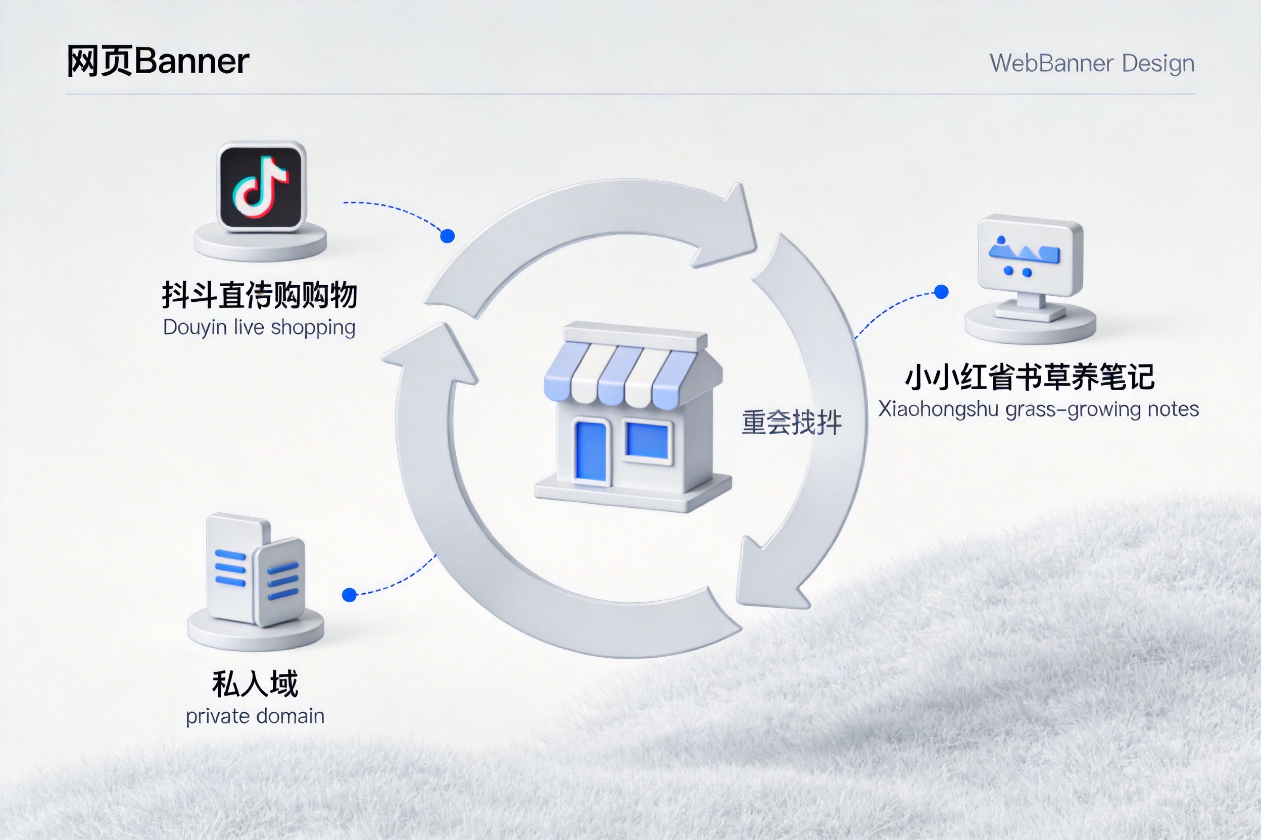 短视频与直播账号:抖音直播逛街、小红书种草笔记导流到私域的增长闭环(购物中心可复制)