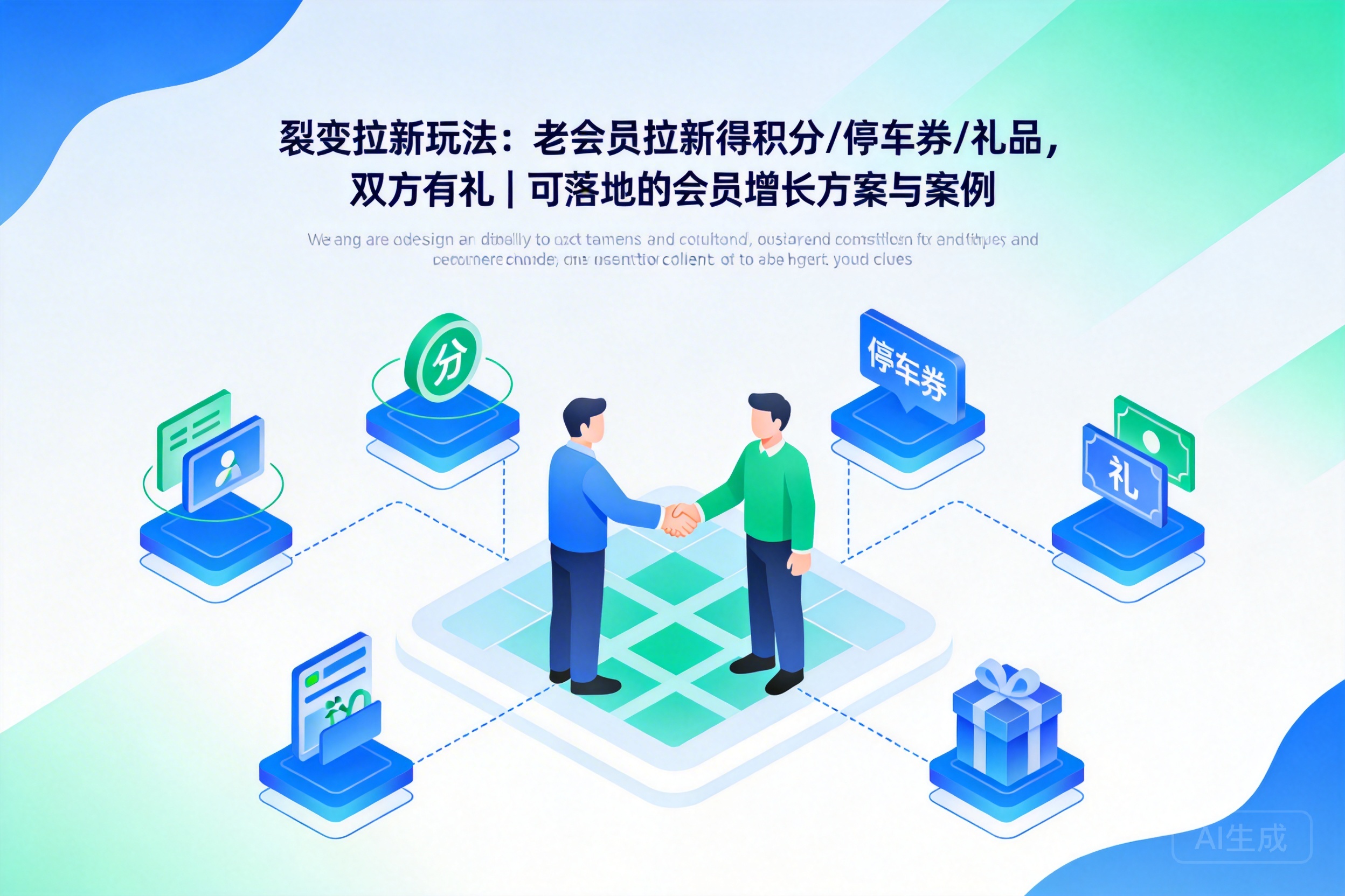 裂变拉新玩法:老会员拉新得积分/停车券/礼品,双方有礼|可落地的会员增长方案与案例