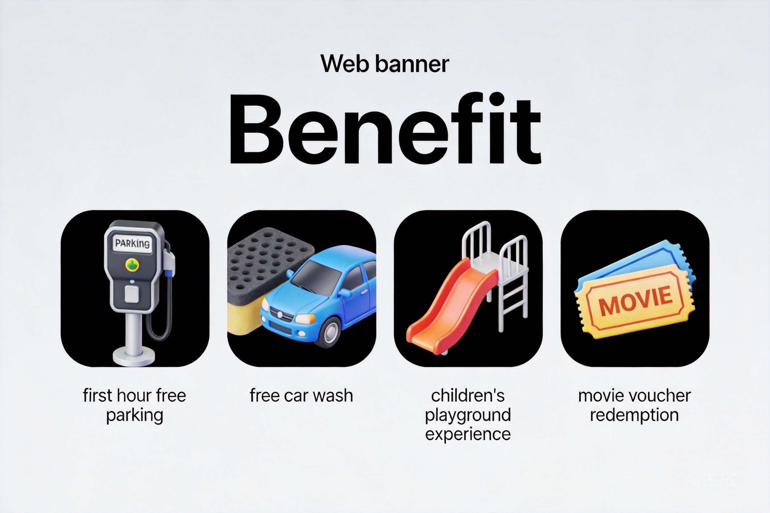 免费体验权益:停车首小时免费、免费洗车、儿童乐园体验、观影兑换券|老旧商场私域增长指南