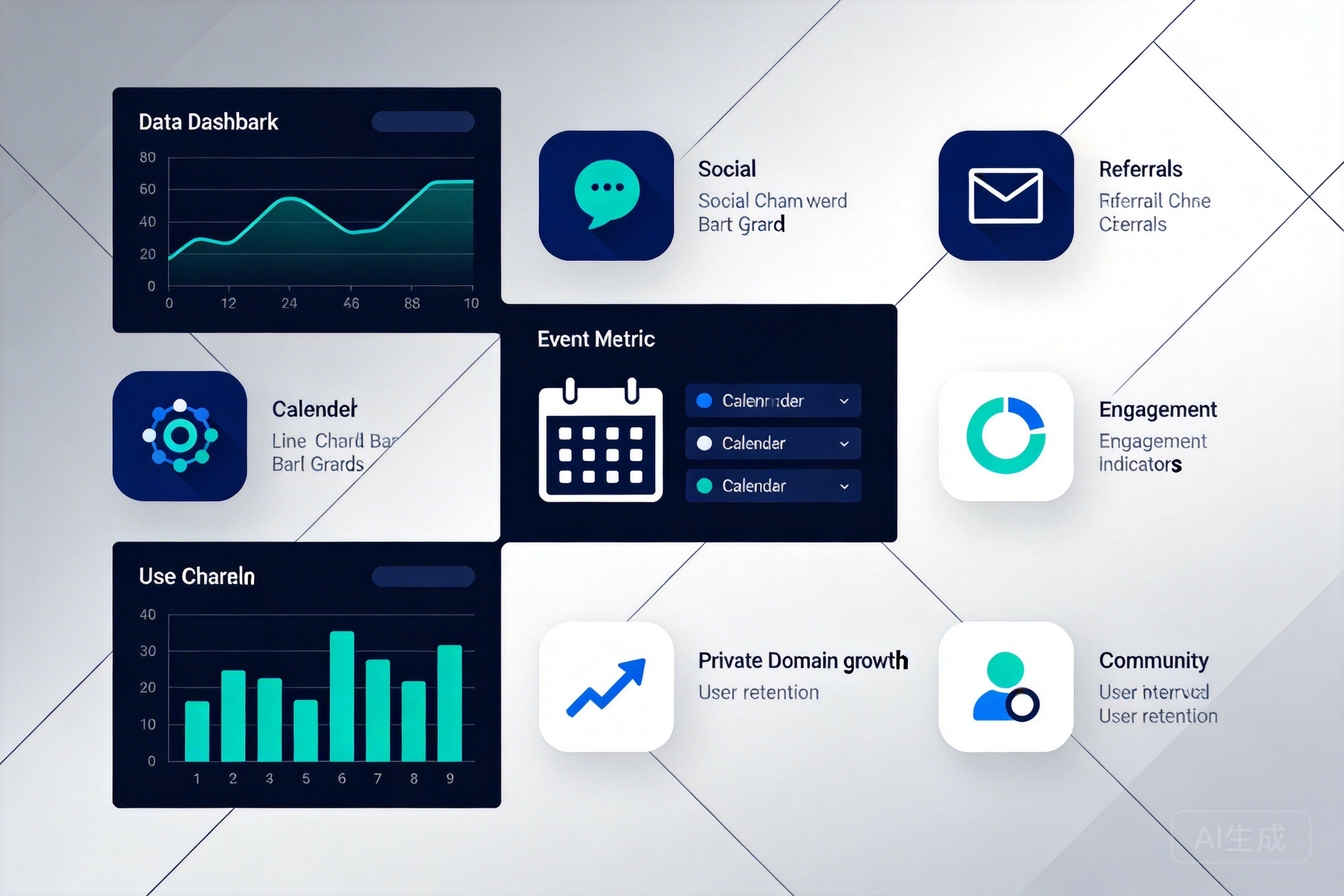 商业地产如何用数据看板评估各渠道引流和活动效果?一套可落地的指标口径与私域增长打法