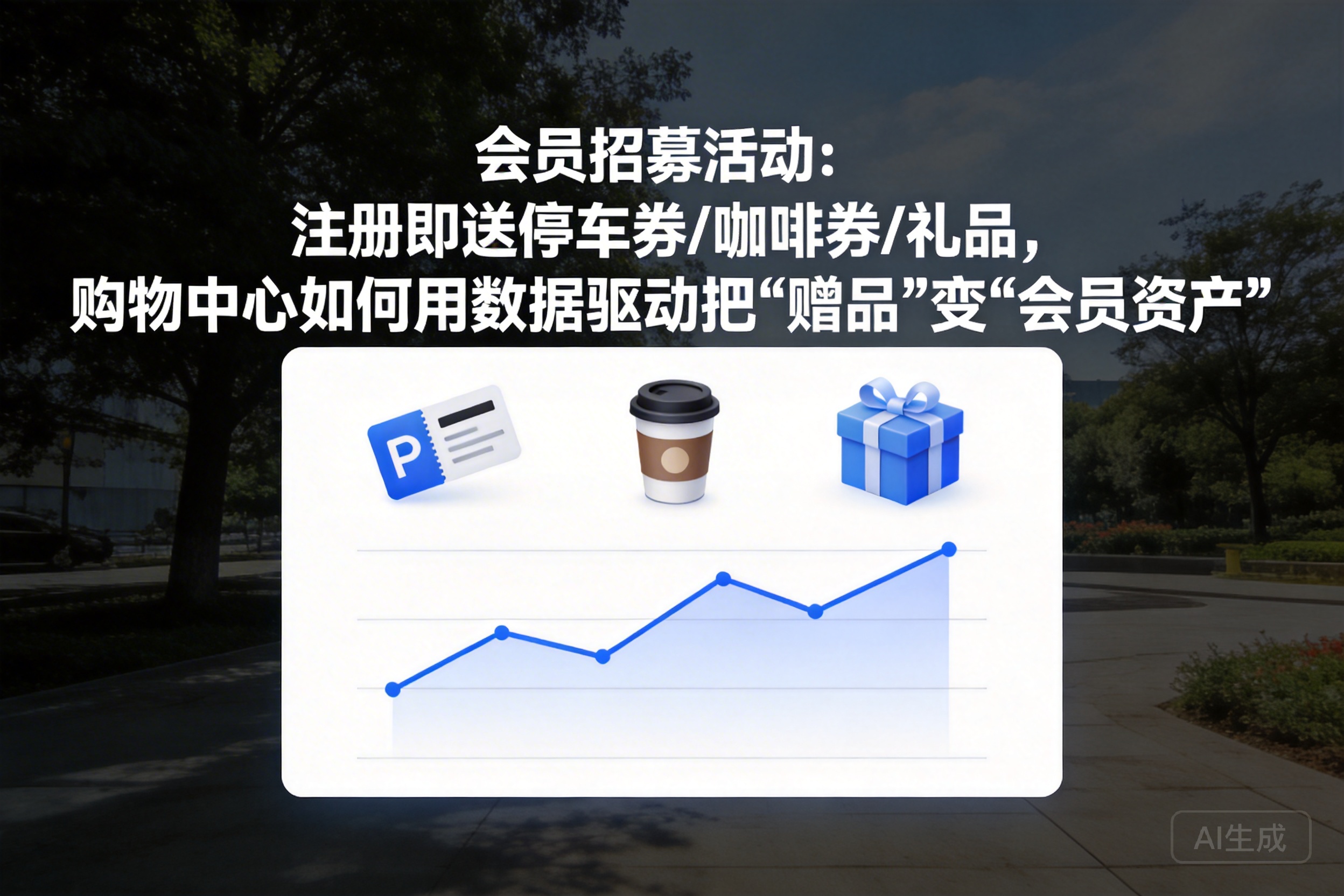 会员招募活动:注册即送停车券/咖啡券/礼品,购物中心如何用数据驱动把“赠品”变“会员资产”
