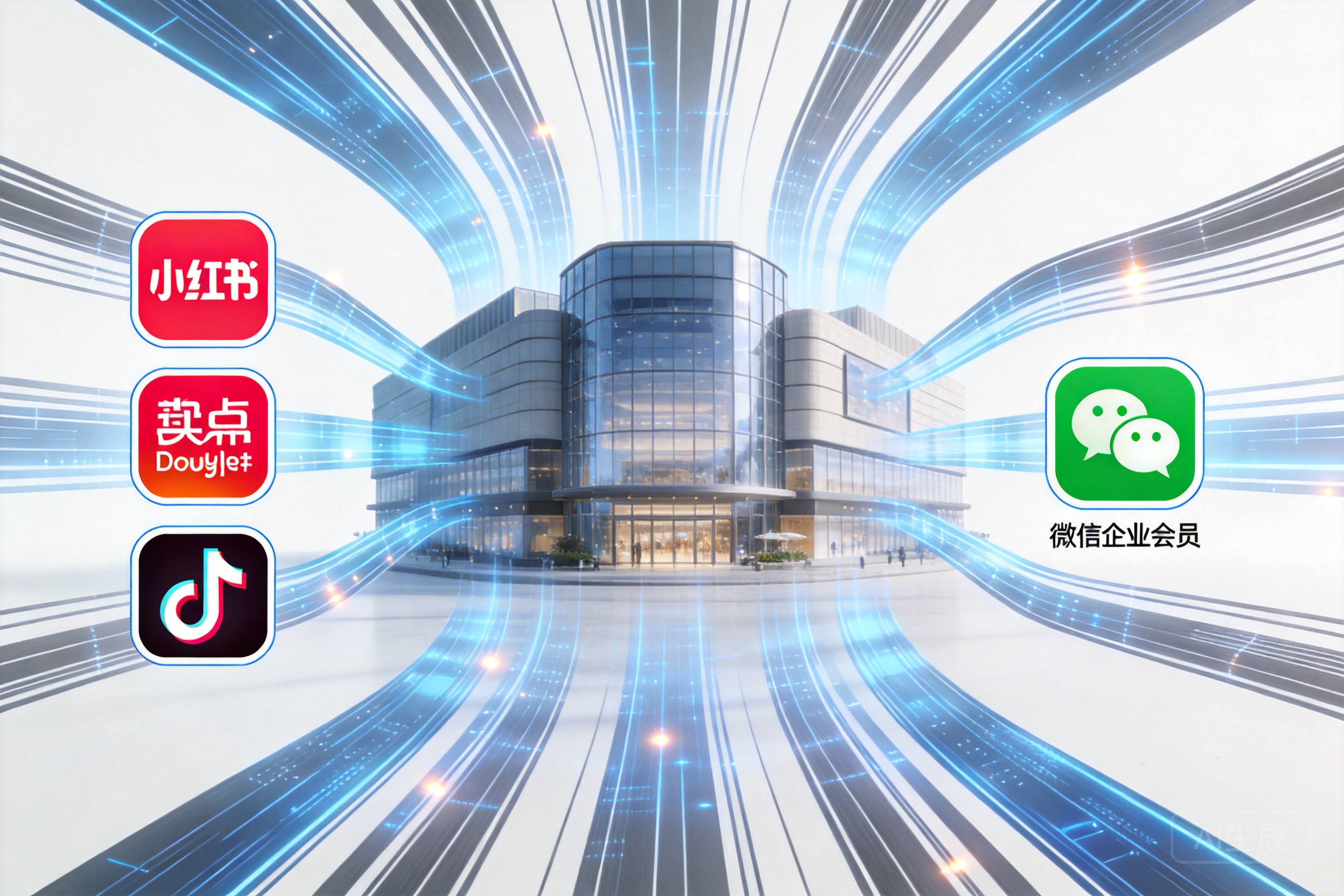 公域种草平台引流:购物中心如何用数据驱动把小红书/点评/抖音流量沉淀为企业微信会员